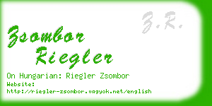 zsombor riegler business card